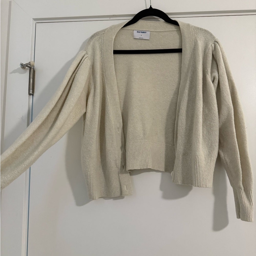 Old Navy Women's Off-White Cardigan